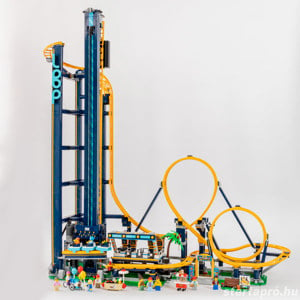 Lego komp. Creator Icons 10303 Loop Caster Hullámvasút hurokkal 3756db Lepin MOTORIZÁLT ÚJ