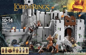 Lego komp. Lego Gyűrűk Ura 9474 Hobbit A Helm's Deep-i csata Lepin ÚJ