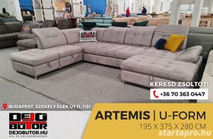 Artemis ualak multi relax sarok kanapé ülőgarnitúra ágyazható ágyneműtartós 377x195x277 cm - kép 4