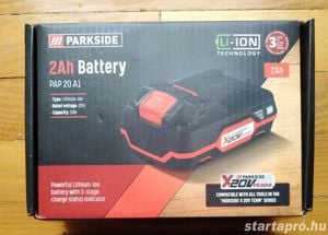 Parkside pap20 A1 20 Volt 2 Ah lithium-ion akkumulátor új eladó bontatlan