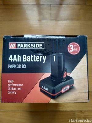 Parkside Papk 12 B3 Papk12 B3 12 Volt 4Ah 4 Ah lithium-ion akkumulátor új, bontatlan - kép 4