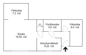 Nagykanizsa centrumában 2. em.-i, klímás, 1+2 szobás lakás eladó - kép 16