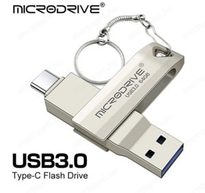 256 GB USB 3.0 pendrive dual face type-C és USB bontatlan