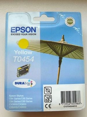 Epson T0454 sárga nyomtató patron , Epson T04544010 , Epson T454 tintapatron = 2540-Ft