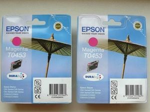 Epson T0453 vörös tintapatron ; T04534010 eredeti nyomtató patron = 2540.-Ft - kép 2