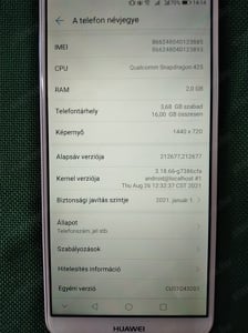 Független, Huawei Y6, LTE, DualSIM-es belépőszintű okostelefon - kép 4