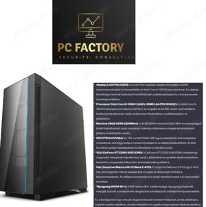 Pcfactory 14.generációs Gamer 01-es számítógépünk, 3 év garanciával kapható!