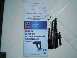 FERREX (ALDI) 20V-os SDS+ fúrókalapács, 2db akku, töltővel, új - kép 8