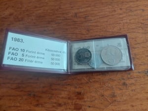 1983 FAO érme sor BU 10 forint   5 forint   20 fillér - kép 3