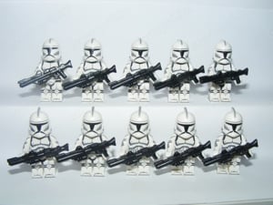 Lego Star Wars figurák Clone Trooper klón katona figura 10db fegyver ÚJ - kép 4