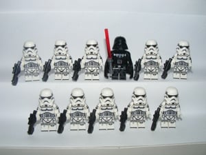 Lego Star Wars figurák Darth Vader + Birodalmi Rohamosztagos figura 10db ÚJ - kép 3