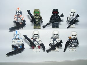 Lego Star Wars figurák Shadow Scout Heavy Assault trooper Commander Bacara ÚJ - kép 2