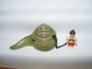 Lego Star Wars figurák Jabba a Hutt + Leia hercegnő rabszolga figura Új - kép 7