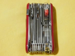 Victorinox Evogrip S54 Evolution Grip S54 Wenger piros-fekete 2.5393.SC, 32 funkciós svájci zsebkés - kép 3