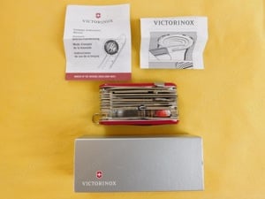 Victorinox Evogrip S54 Evolution Grip S54 Wenger piros-fekete 2.5393.SC, 32 funkciós svájci zsebkés - kép 14