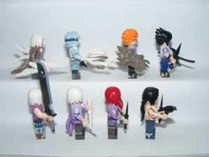 Lego Naruto figurák Jyuugo Mitsuki Suigetsu Kaguya Kimimaro Karin figura 8db ÚJ - kép 3