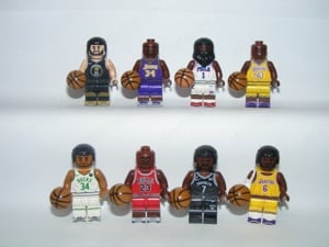 Lego kosaras figurák Michael Jordan Shaquille O'neal Steph Curry James Lebron Kobe Bryant NBA figura - kép 4