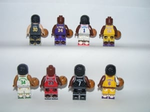 Lego kosaras figurák Michael Jordan Shaquille O'neal Steph Curry James Lebron Kobe Bryant NBA figura - kép 2