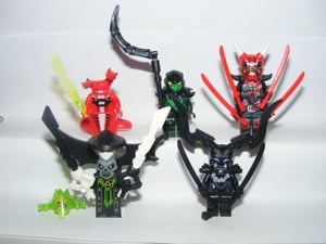 Lego Ninjago figurák Mr. E Fangdam kígyó Koponya varázsló Morro Oni figura ÚJ - kép 3