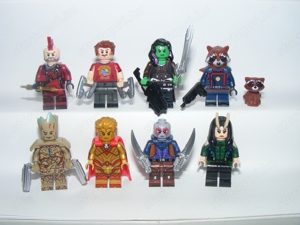 Lego Galaxis Őrzői figurák Drax Groot Mantis Yondu Gamora Űrlord figura 2024 ÚJ - kép 2