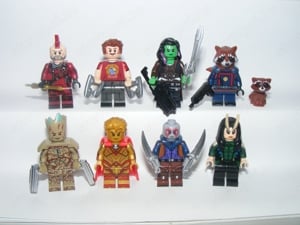 Lego Galaxis Őrzői figurák Drax Groot Mantis Yondu Gamora Űrlord figura 2024 ÚJ - kép 3