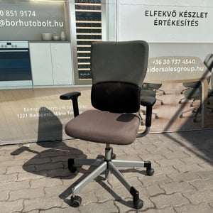 Forgószék, irodai gurulós szék, Steelcase Let's B zöld-barna, használt - kép 2