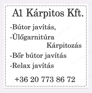 Bútor kárpitozás javítás felújítás   - kép 3