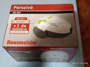 Hausmeister HM 2041 porzsákos porszívó, 800W, 1,8 liter porzsák, ÚJ, bontatlan eladó - kép 5