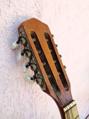 Lapos hátú portugál mandolin. Felújítandó állapotban. - kép 4