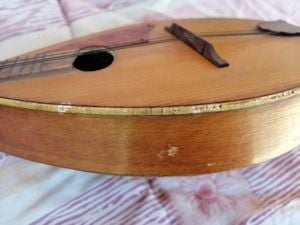 Lapos hátú portugál mandolin. Felújítandó állapotban. - kép 5