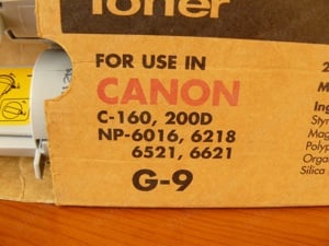 Canon NPG-9 fénymásoló toner , NPG9 toner  380gr. USA = 3.999-Ft db  - kép 2