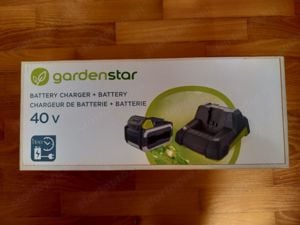 Gardenstar (Auchan márka) 40 V-os akkutöltő Gardenstar 40 V-os akkuk töltésére eladó, új - kép 3