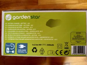 Gardenstar (Auchan márka) 40 V-os akkutöltő Gardenstar 40 V-os akkuk töltésére eladó, új - kép 4