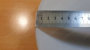 Ufo kerek lámpabúra eladó, 24,5 cm, matt fehér - kép 3