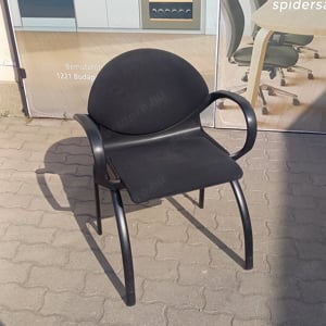 Steelcase Strafor tárgyalószék, vendégszék, fekete - használt szék - kép 2