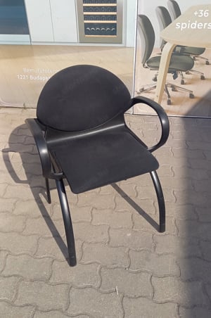 Steelcase Strafor tárgyalószék, vendégszék, fekete - használt szék - kép 5