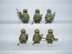 Lego SWAT Álcázott Dzsungel kommandós katonák katona figura 6db ÚJ - kép 4