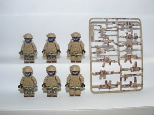 Lego SWAT Álcázott Sivatagi kommandós katonák Desert Rangers katona 6db