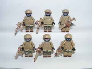 Lego SWAT Álcázott Sivatagi kommandós katonák Desert Rangers katona 6db - kép 3