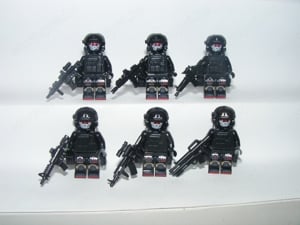 Lego Swat kommandós katonák Urban Ghost bevetési egység katona 6db ÚJ - kép 4