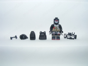 Lego Swat kommandós katonák Urban Ghost bevetési egység katona 6db ÚJ - kép 7