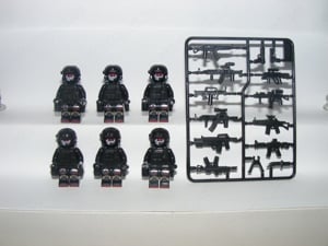 Lego Swat kommandós katonák Urban Ghost bevetési egység katona 6db ÚJ - kép 2