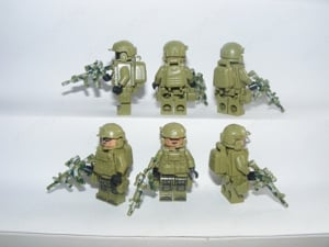 Lego SWAT UKR álcázott Ukrán kommandós katonák katona 6db fegyver - kép 4