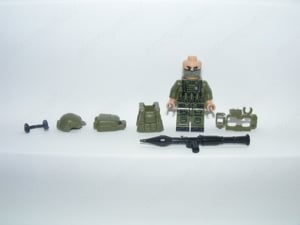 Lego SWAT RUS álcázott Orosz kommandós katonák katona 6db fegyver - kép 5