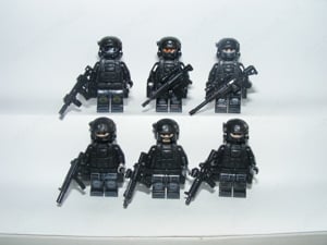 Lego Swat kommandós katonák Brit különleges alakulat S.A.S katona 6db  - kép 4