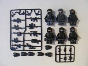 Lego Swat kommandós katonák Brit különleges alakulat S.A.S katona 6db  - kép 7