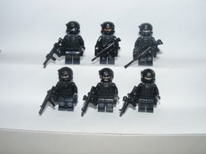 Lego Swat kommandós katonák Brit különleges alakulat S.A.S katona 6db  - kép 5