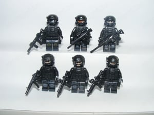 Lego Swat kommandós katonák Brit különleges alakulat S.A.S katona 6db  - kép 8