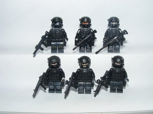 Lego Swat kommandós katonák Brit különleges alakulat S.A.S katona 6db  - kép 3