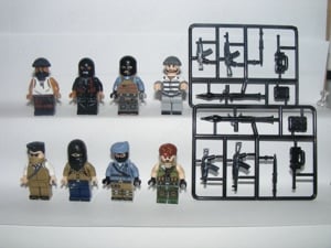 Lego Swat kommandós katonák zsoldosok bűnözők terroristák 8db katona ÚJ - kép 2